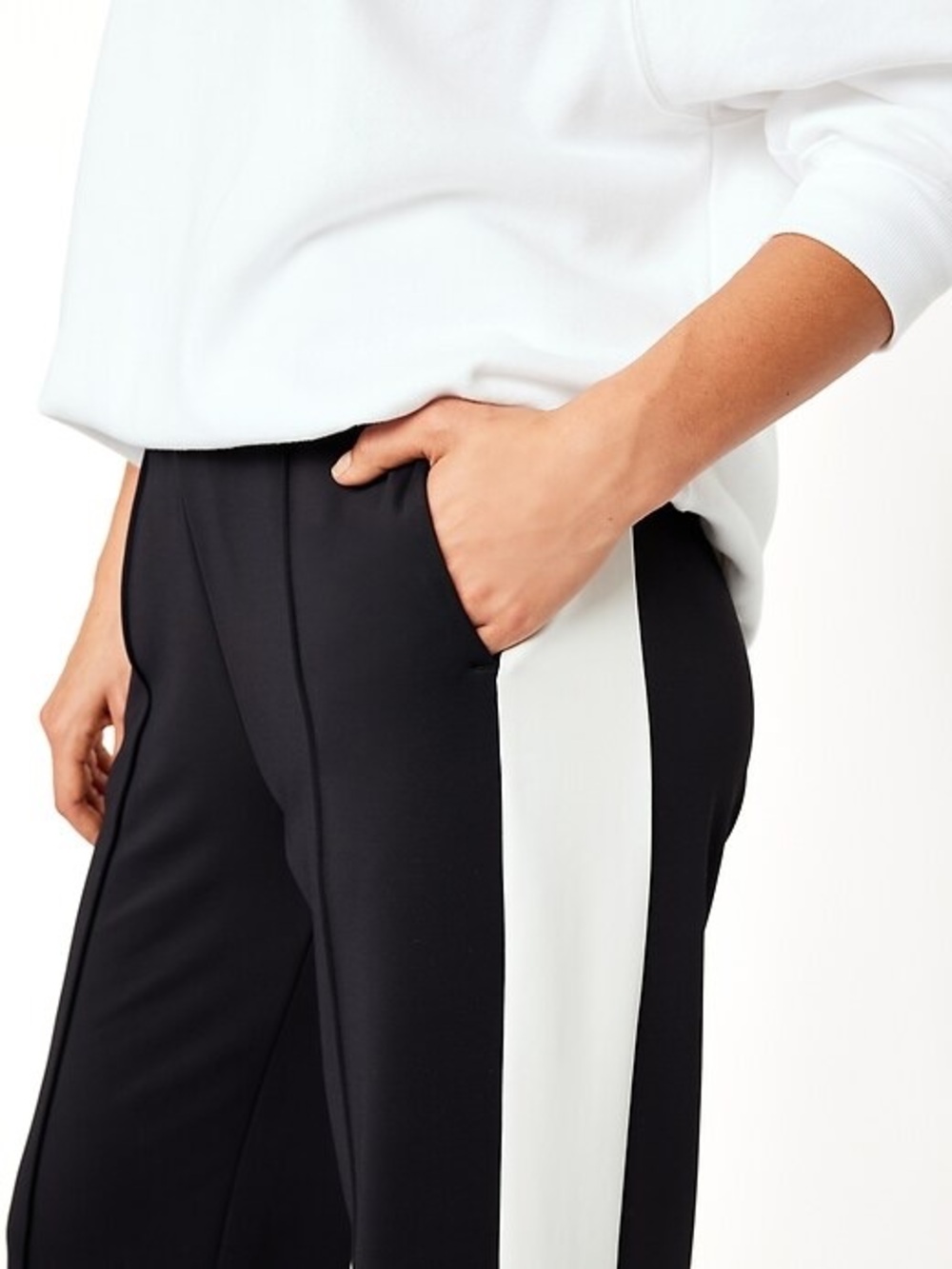 Old Navy High-Waisted Brushed PowerSoft Track Pants